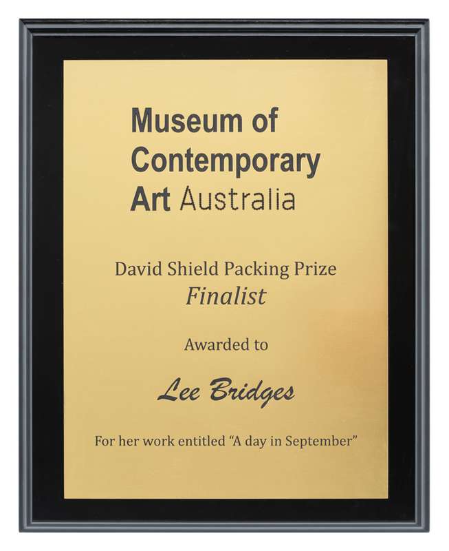 Engraved Plaques - Brushed Gold